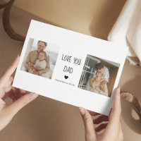 Collage Photo Moderne & Cadeau J'aime Papa