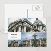 Carte postale Collage Photo Paris (Devant / Derrière)
