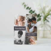 Carte Postale Collage photo Présentation de la naissance du bébé (Debout devant)