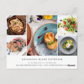 Carte Postale Collage photo promotionnel d'ananas en or Faux (Dos)