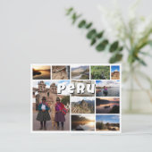 Carte Postale collage photo souvenir Pérou (Debout devant)