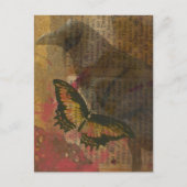 Carte Postale Collage Raven Grunge (Devant)