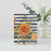 Carte Postale Collage rose jaune (Debout devant)