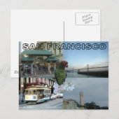 Carte Postale Collage San Francisco (Devant / Derrière)