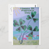 Carte Postale Collage shamrock (Devant / Derrière)