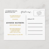 Carte Postale Collage simple | Invitation de la fête de graduati (Dos)