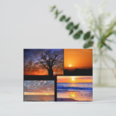 Carte postale Collage Sunset (Debout devant)