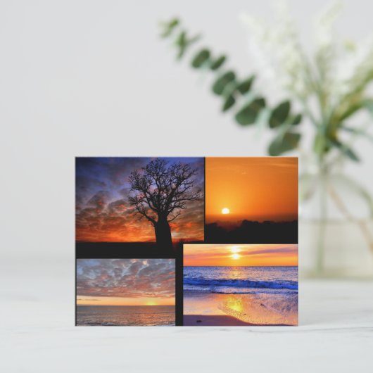 Carte postale Collage Sunset (Debout devant)