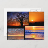 Carte postale Collage Sunset (Devant / Derrière)