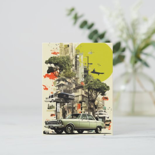 Carte Postale Collage urbain (Debout devant)