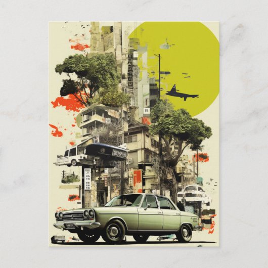 Carte Postale Collage urbain (Devant)