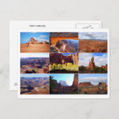 Carte postale Collage Utah Landmarks (Devant / Derrière)