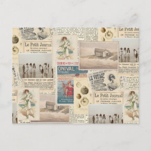 Carte postale Collage vintage