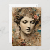 Carte postale Collage vintage (Devant / Derrière)