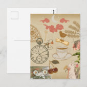 Carte Postale Collage vintage (Devant / Derrière)