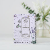 Carte Postale Collage vintage Lavender (Debout devant)