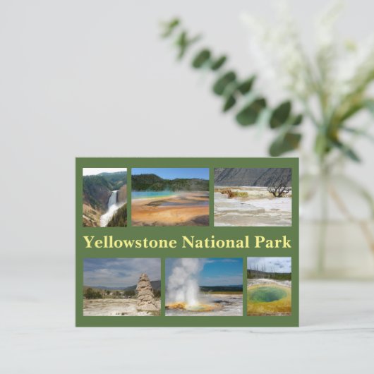 Carte Postale Collage Yellowstone 2 (Debout devant)