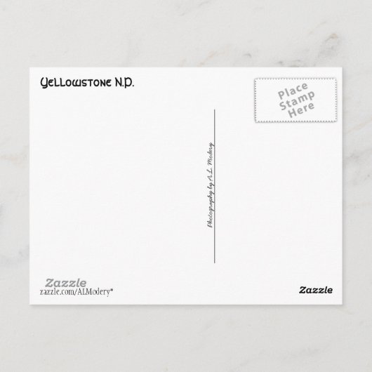Carte Postale Collage Yellowstone 2 (Dos)
