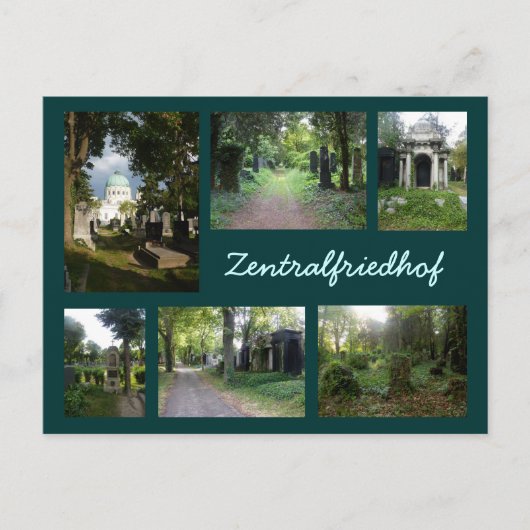 Carte Postale Collage Zentralfriedhof (Devant)