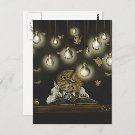 Carte postale collectable de "illumination" (Devant / Derrière)