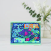 Carte Postale Collecte de crabes de la paix (Debout devant)