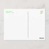 Carte Postale Collecte de crabes de la paix (Dos)