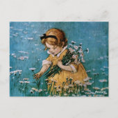 Carte Postale Collecte de marguerites par Jessie Willcox Smith (Dos)