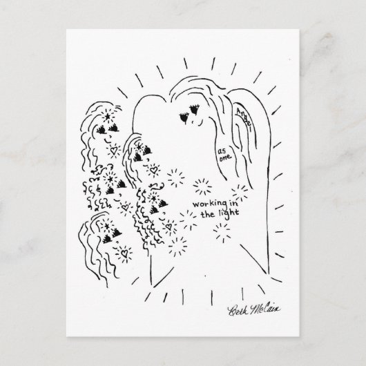 Carte postale Collecte de travailleurs légers (Devant)