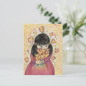 Carte postale Collecte des coeurs d'amour (Debout devant)