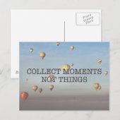 Carte Postale Collecter des moments pas des choses (Devant / Derrière)