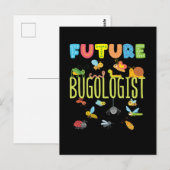 Carte Postale Collecteur d'insectes bugs futur Bugologist (Devant / Derrière)