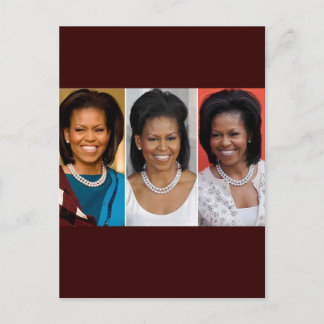 CARTE POSTALE COLLECTEURS MICHELLE OBAMA