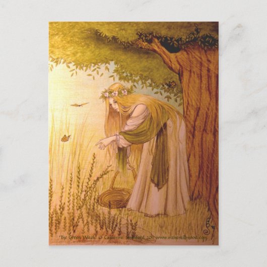 Carte postale collectible 'The Green WItch' (Devant)