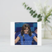 Carte Postale Collectif Michelle Obama "We Go High" (Debout devant)