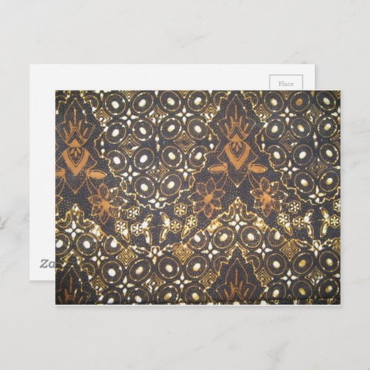 Carte Postale collection batik no 24 (Devant / Derrière)