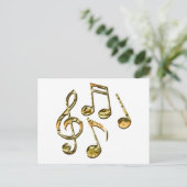 Carte Postale Collection de cadeaux de thème MUSIQUE (Debout devant)