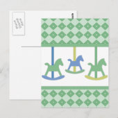 Carte Postale Collection de carrousels pour bébés (Devant / Derrière)