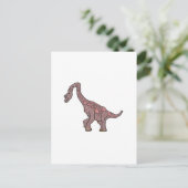 Carte Postale Collection de dessins animés Brachiosaurus Crayon (Debout devant)