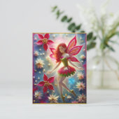 Carte Postale Collection de fées de Noël - Cheveux rouges (Debout devant)