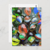 Carte Postale Collection de marbres de verre (Devant / Derrière)