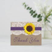 Carte Postale Collection de Mariages de tournesol rustique - vio (Debout devant)