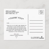 Carte Postale Collection de Mariages de tournesol rustique - vio (Dos)