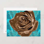 Carte Postale Collection de motifs "Rose de chocolat" (Devant / Derrière)