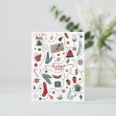 Carte Postale Collection de Noël Hygge (Debout devant)