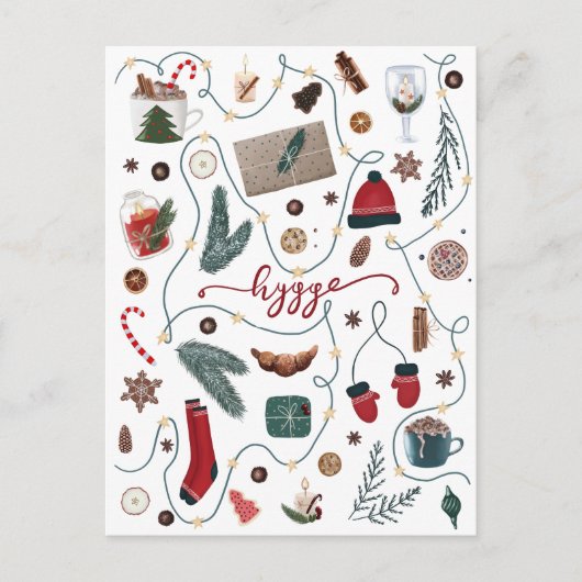 Carte Postale Collection de Noël Hygge (Devant)