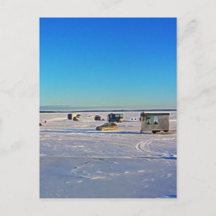 Carte Postale Collection de pêche sur glace
