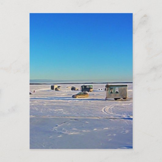 Carte Postale Collection de pêche sur glace (Devant)
