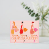CARTE POSTALE COLLECTION DE REINE SHOPPING (Debout devant)