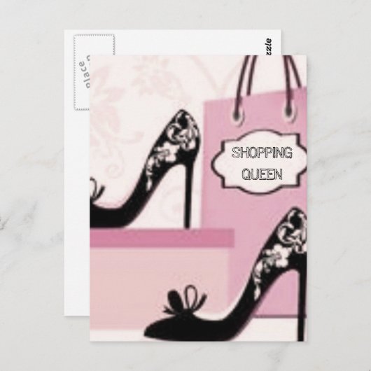 CARTE POSTALE COLLECTION DE REINE SHOPPING (Devant / Derrière)