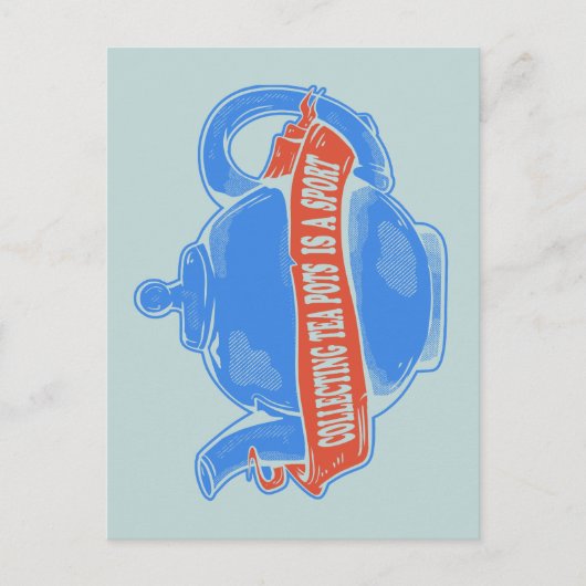 Carte Postale Collection de théières (Devant)